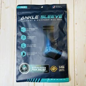 Modvel Ankle Brace Sleeve Sprained Ankle S Black New Pair in Packaging.